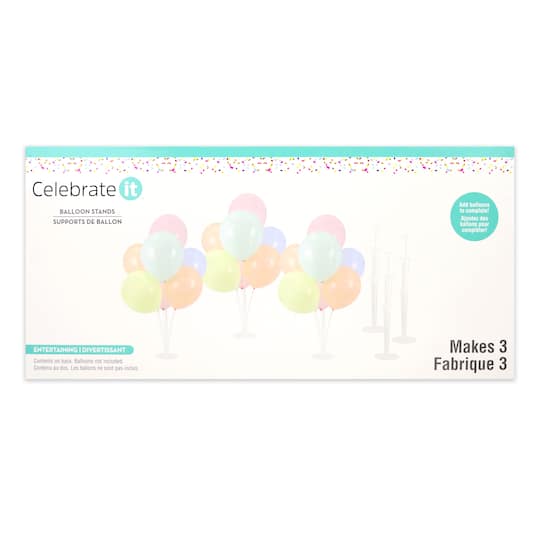 28" Balloon Stands by Celebrate It™, 3ct.